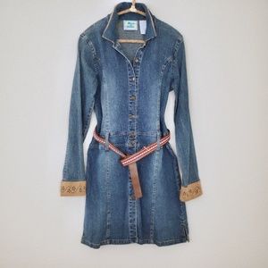 Rare Girl's Y2K Just in Blues Denim Dress Coat 14/16